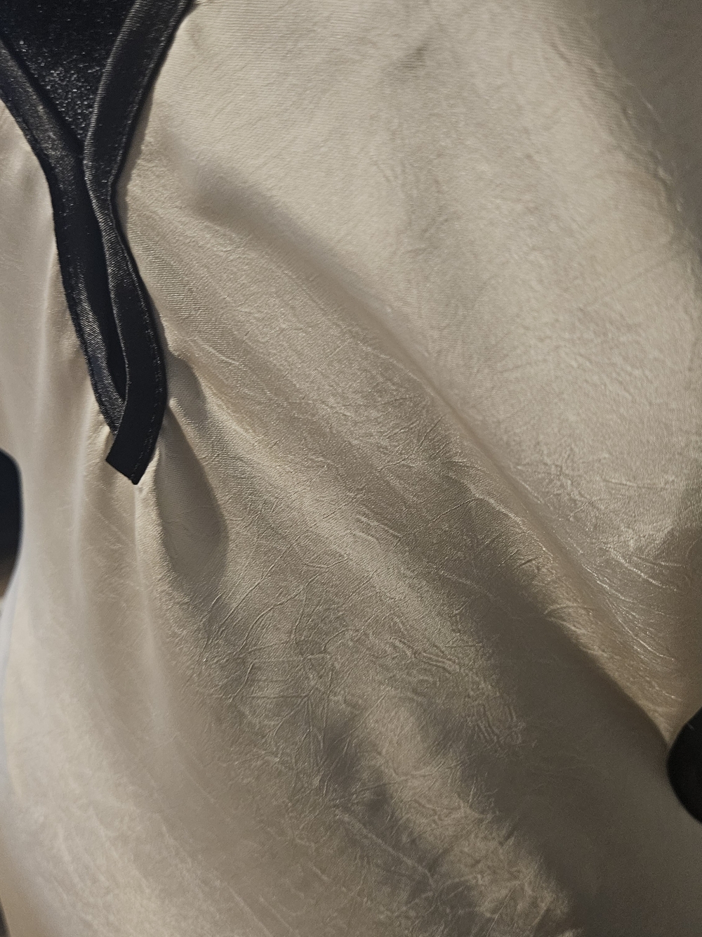Fashion Nova Cream Satin Maxi Dress - Picture 3 of 5